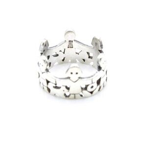 Retired James Avery sterling silver Paper Dolls designer ring